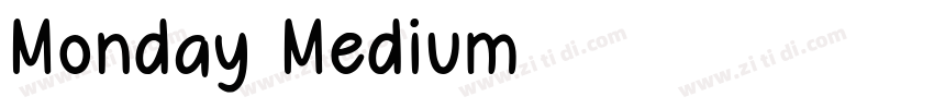 Monday Medium字体转换